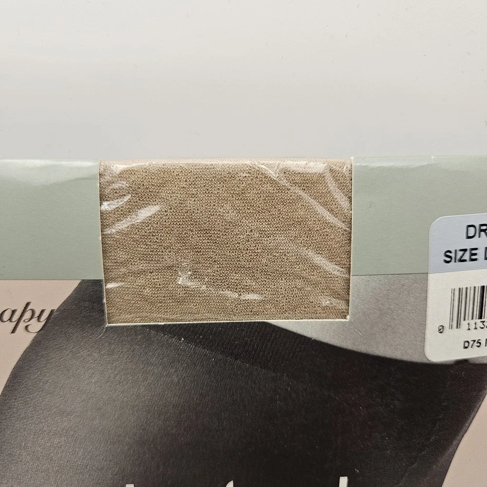 Nice Touch Light Leg Toning Control Top Sandalfoot Pantyhose Driftwood Size D